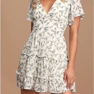 So True white mini dress lulus